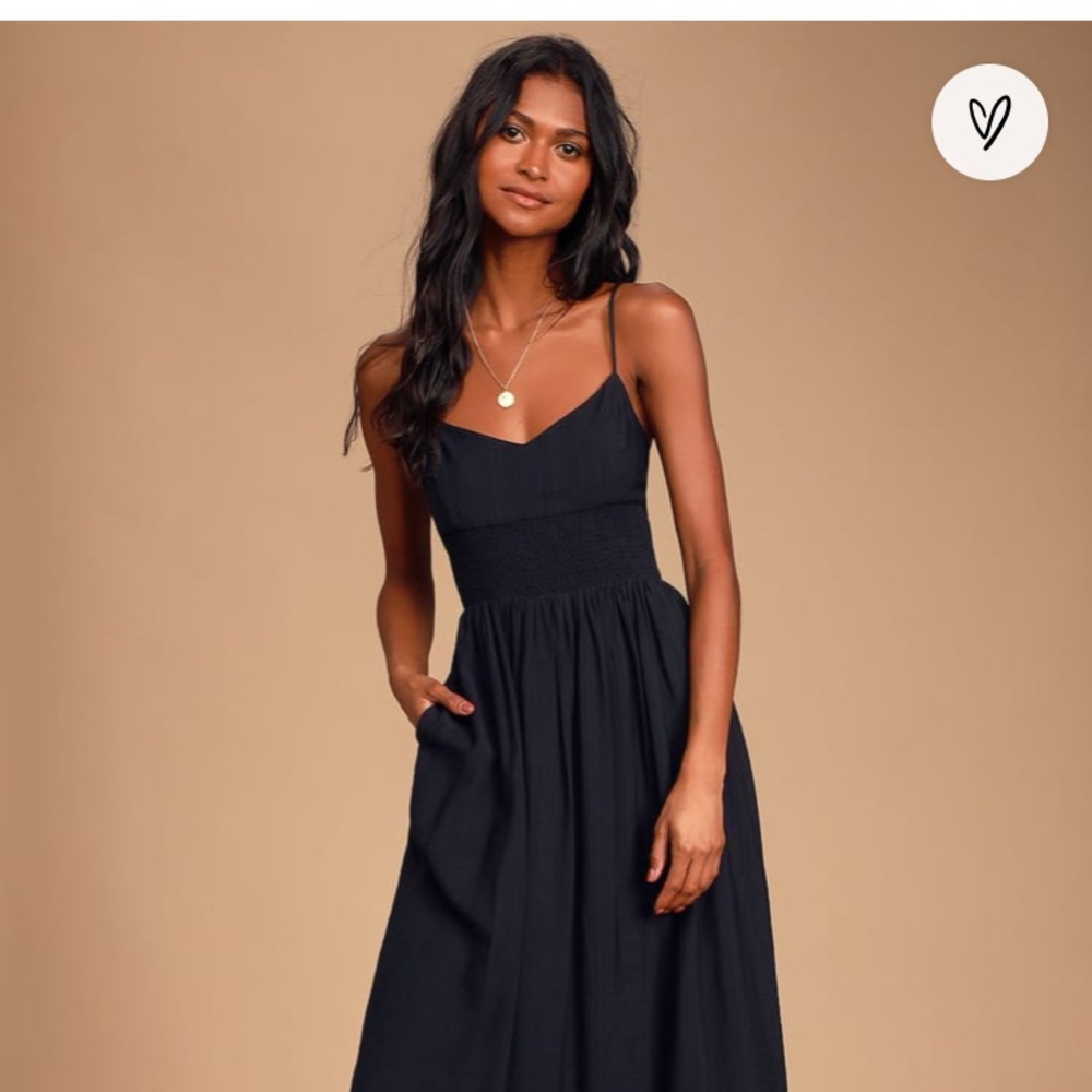 Smocked Midi Dress from Lulus!!